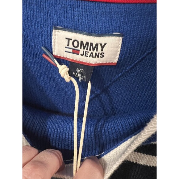 Tommy Hilfiger Urban Outfitters Racing Sweater L Oversized Color block y2k New - Picture 6 of 13